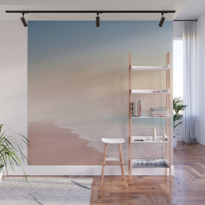 Pink Sunset Wall Mural Gallery Image 1