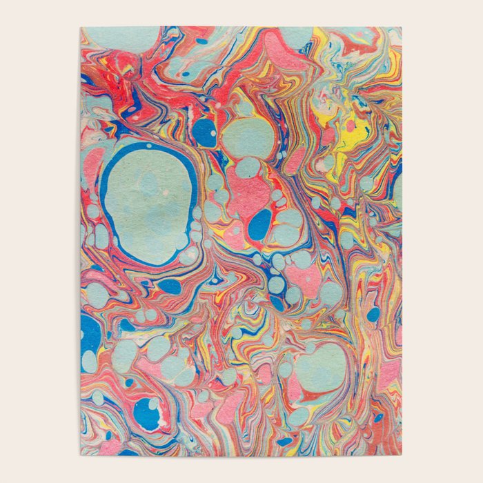 Bubblegum Candy Colors Jawbreaker Layers Pour painting Liquid Colors Funky Psychedelic Lava Lamp Poster Gallery Image 4