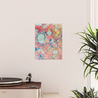 Bubblegum Candy Colors Jawbreaker Layers Pour painting Liquid Colors Funky Psychedelic Lava Lamp Poster Gallery Image 2
