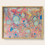 Bubblegum Candy Colors Jawbreaker Layers Pour painting Liquid Colors Funky Psychedelic Lava Lamp Serving Tray Gallery Image 1