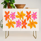 Abstract Summer Flowers Credenza Gallery Image 1