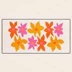 Abstract Summer Flowers Desk Mat Gallery Image 3