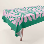 Sage & Chantilly Fern: Ferns 01 Tablecloth Gallery Image 1
