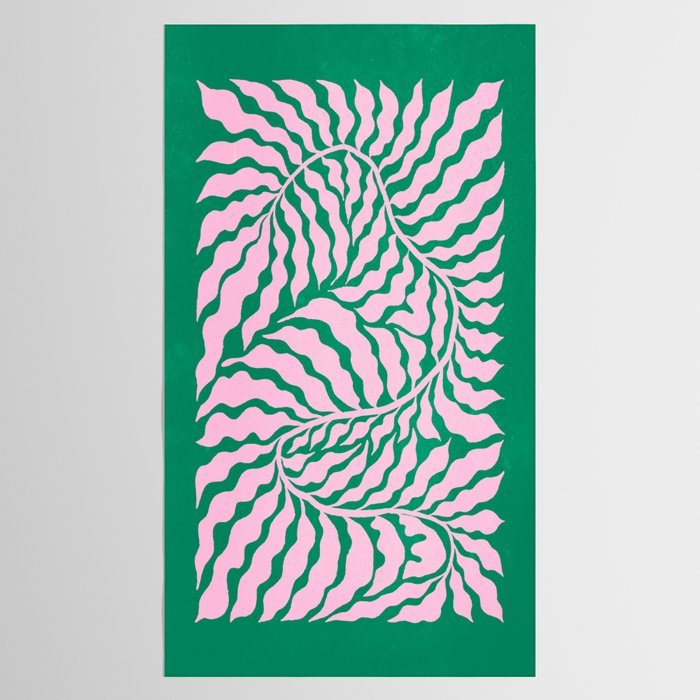 Sage & Chantilly Fern: Ferns 01 Tablecloth Gallery Image 2