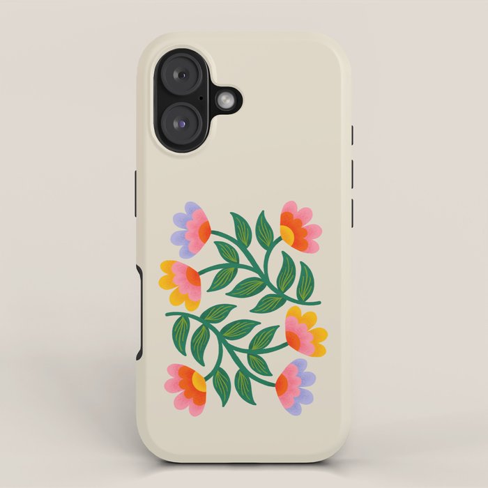 Symmetrical Flowers 1 iPhone Case Gallery Image 1