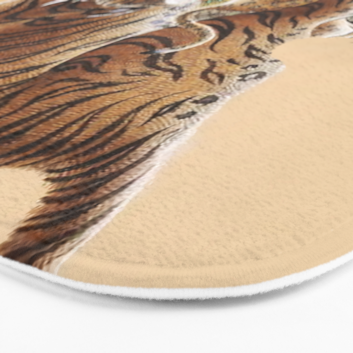 Minhwa Korean Ugly Tiger  Bath Mat Gallery Image 3
