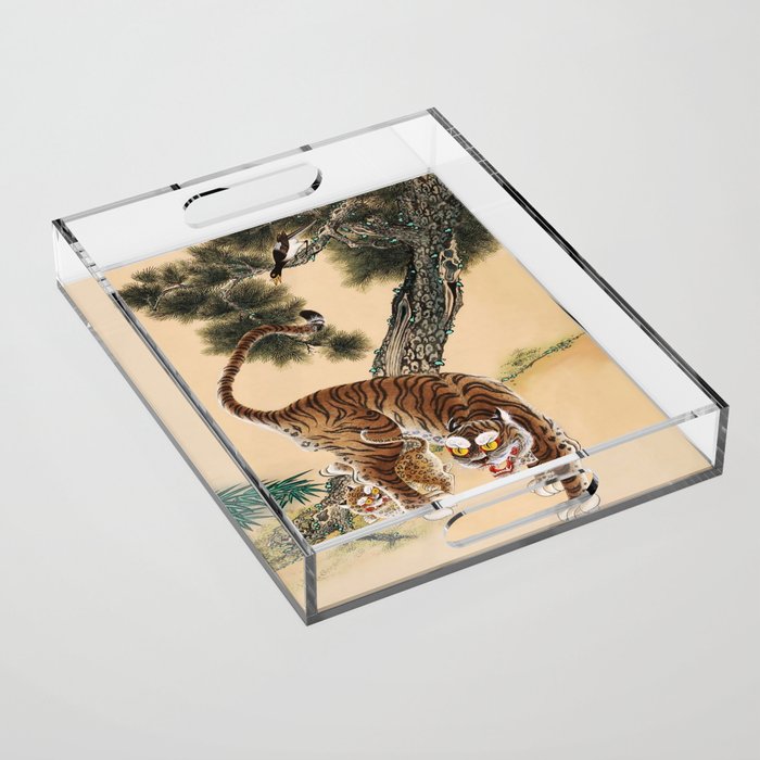 Minhwa Korean Ugly Tiger  Acrylic Tray Gallery Image 1