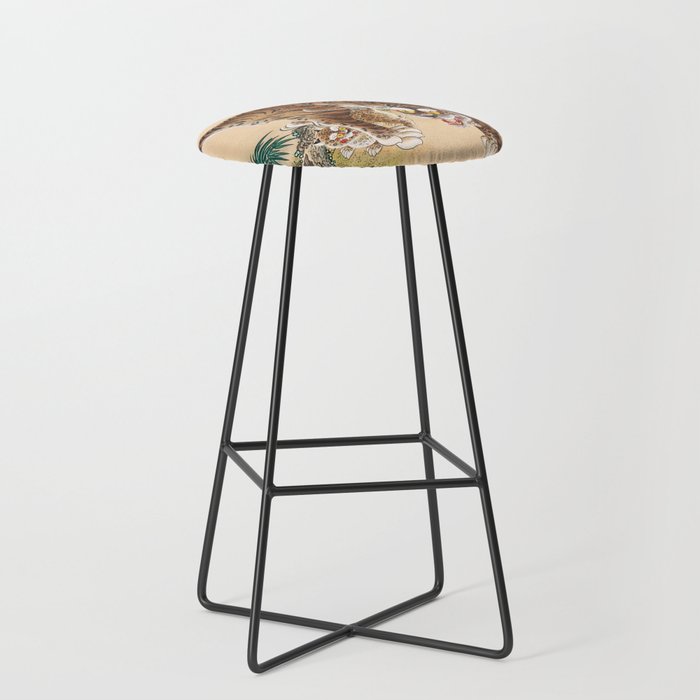 Minhwa Korean Ugly Tiger  Stool Gallery Image 1