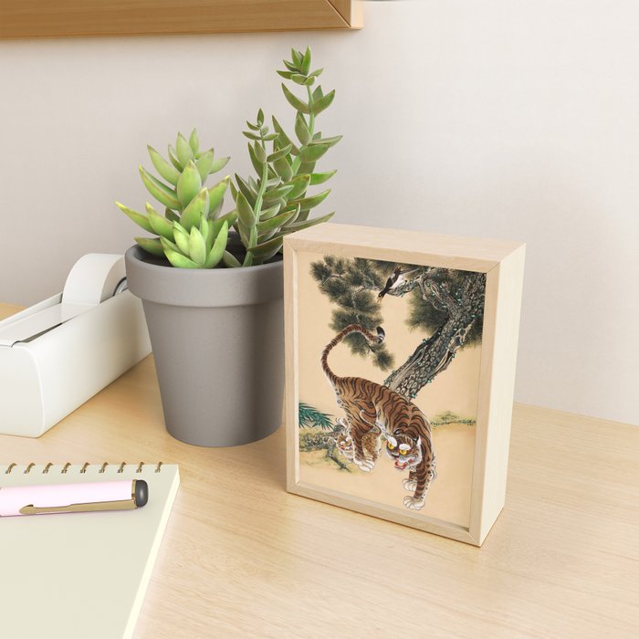 Minhwa Korean Ugly Tiger  Mini Art Print Gallery Image 2