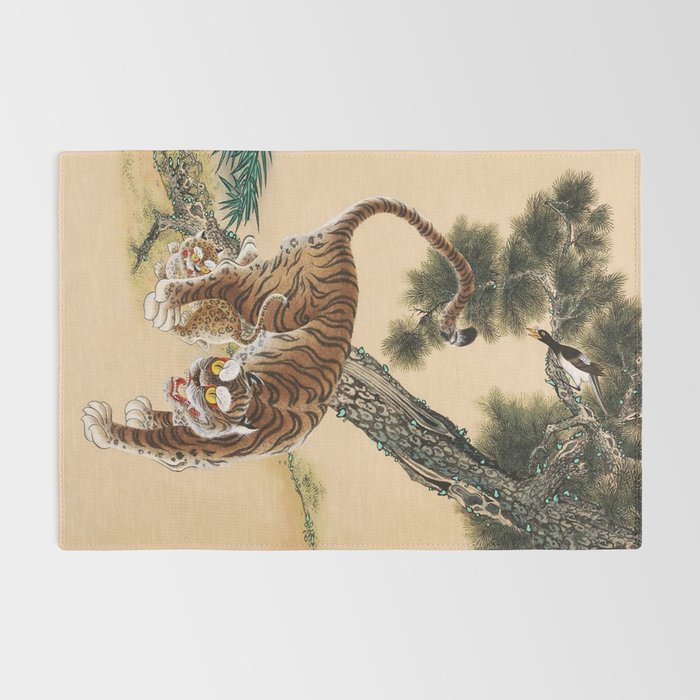 Minhwa Korean Ugly Tiger  Rug Gallery Image 2