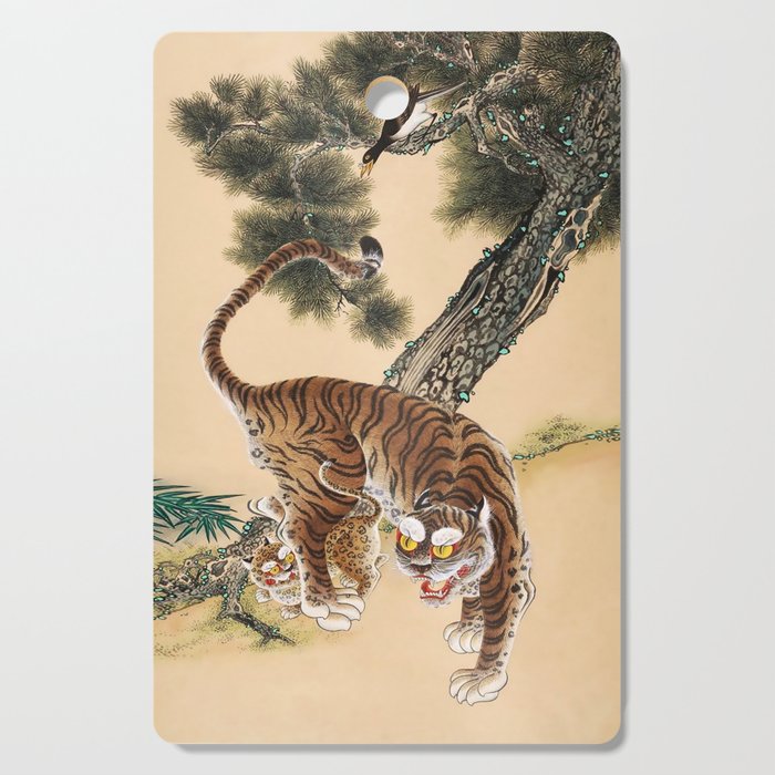 Minhwa Korean Ugly Tiger  Cutting Board Gallery Image 1