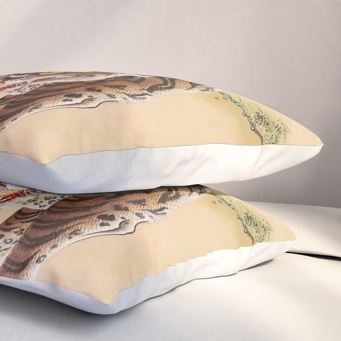 Minhwa Korean Ugly Tiger  Pillow Sham Gallery Image 3