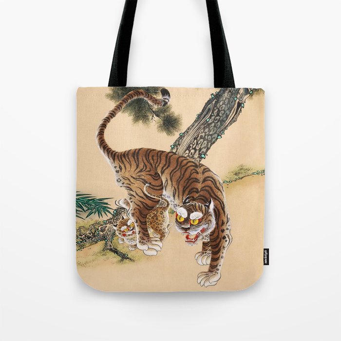 Minhwa Korean Ugly Tiger  Tote Bag Gallery Image 1
