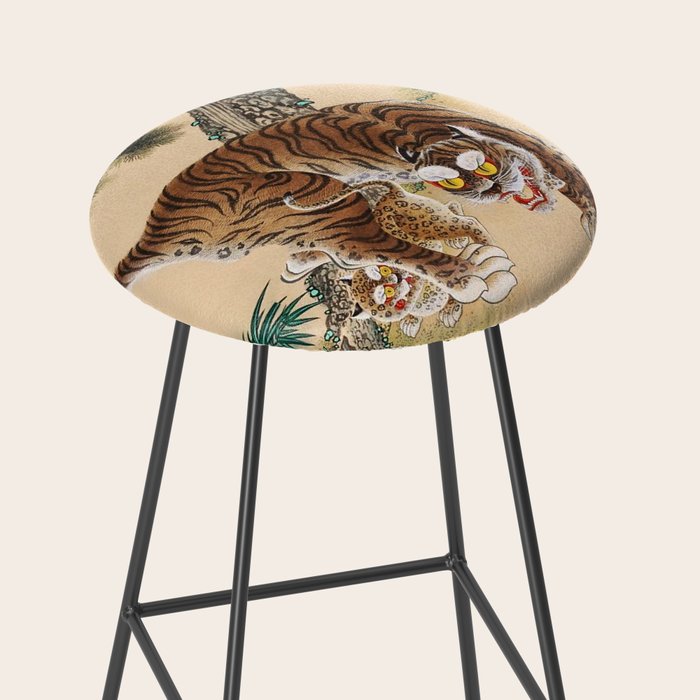 Minhwa Korean Ugly Tiger  Stool Gallery Image 2