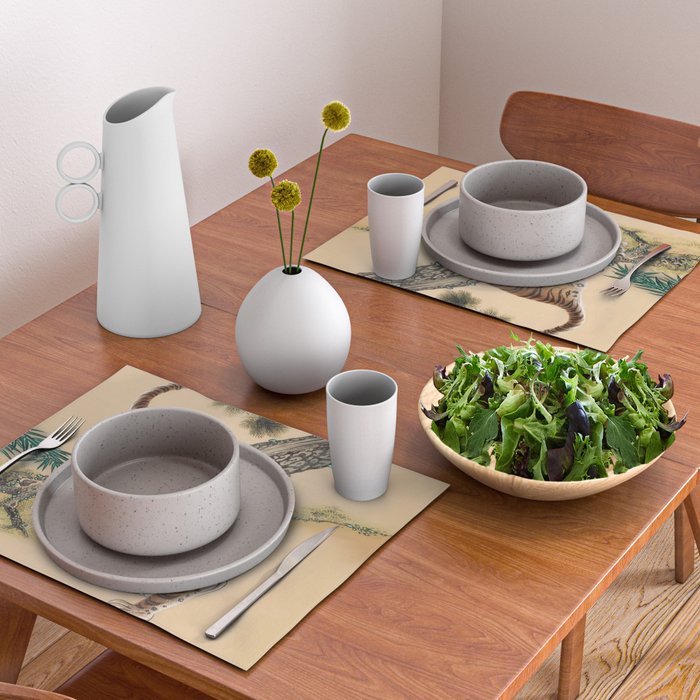 Minhwa Korean Ugly Tiger  Placemat Gallery Image 2
