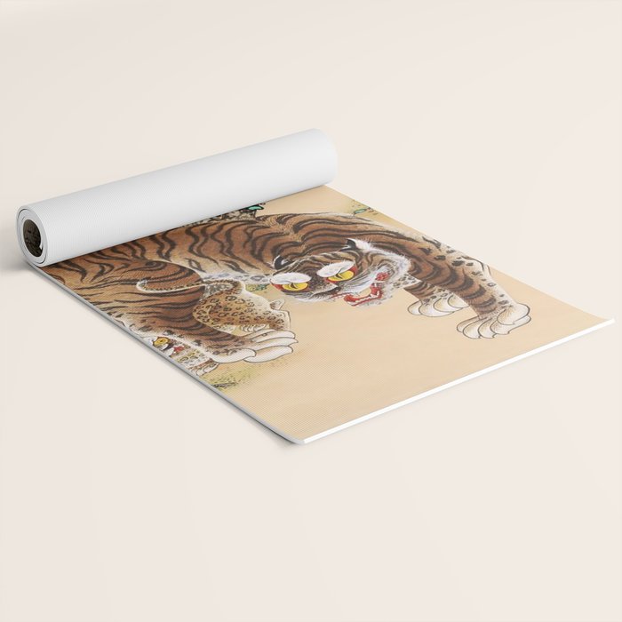 Minhwa Korean Ugly Tiger  Yoga Mat Gallery Image 2