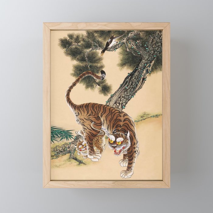 Minhwa Korean Ugly Tiger  Mini Art Print Gallery Image 1