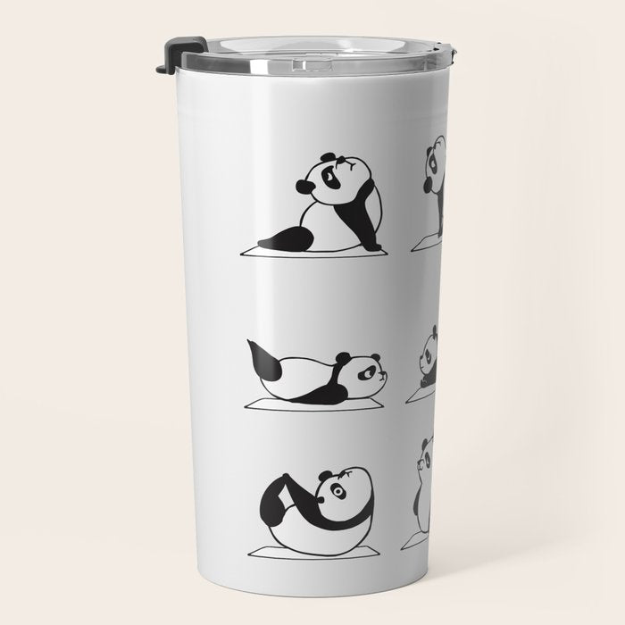Panda Yoga Travel Mug Gallery Image 3