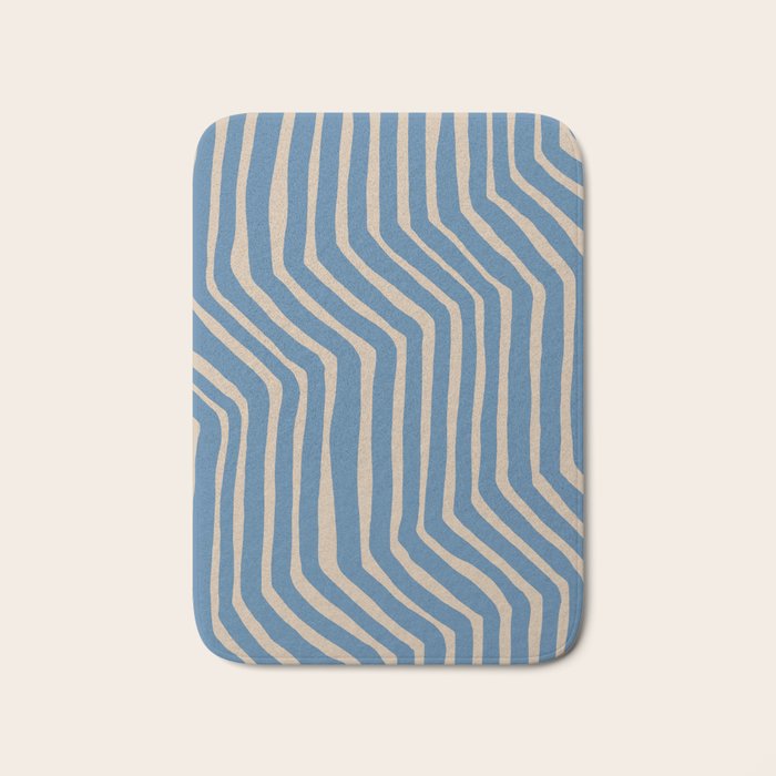 Towa in denim blue Bath Mat Gallery Image 1
