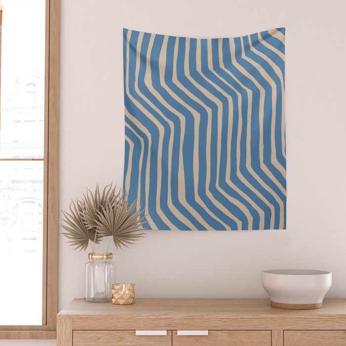 Towa in denim blue Wall Tapestry Gallery Image 2