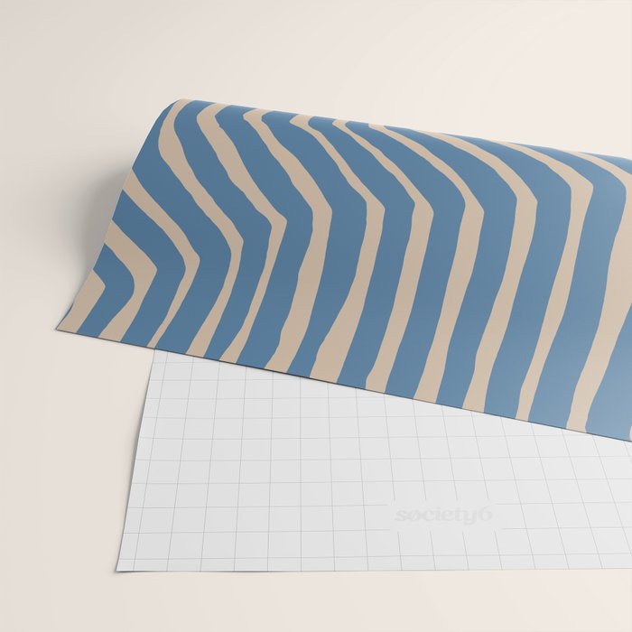 Towa in denim blue Wrapping Paper Gallery Image 2