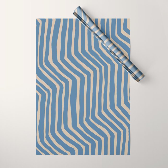 Towa in denim blue Wrapping Paper Gallery Image 1