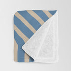 Towa in denim blue Throw Blanket Gallery Image 3