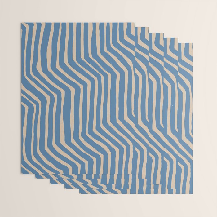 Towa in denim blue Wrapping Paper Gallery Image 3