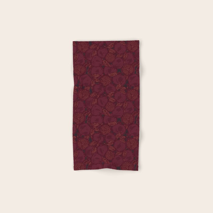 Red Pomegranates Bath Towel Gallery Image 1