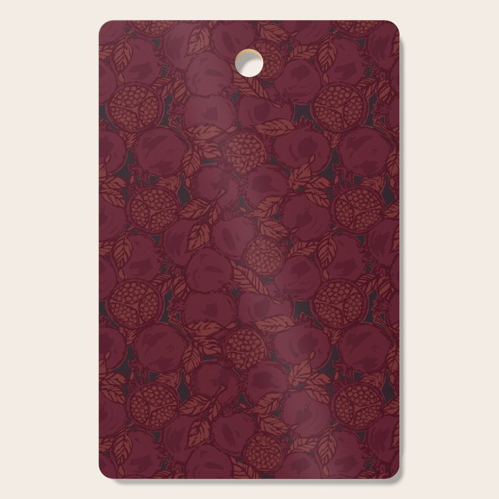 Red Pomegranates Cutting Board Gallery Image 1