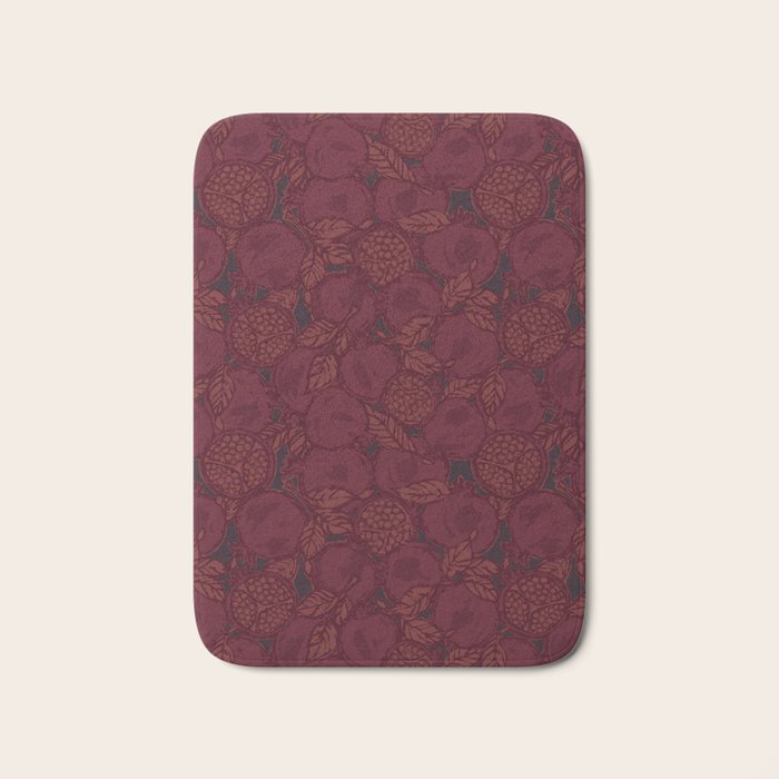 Red Pomegranates Bath Mat Gallery Image 1