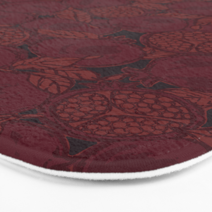 Red Pomegranates Bath Mat Gallery Image 3