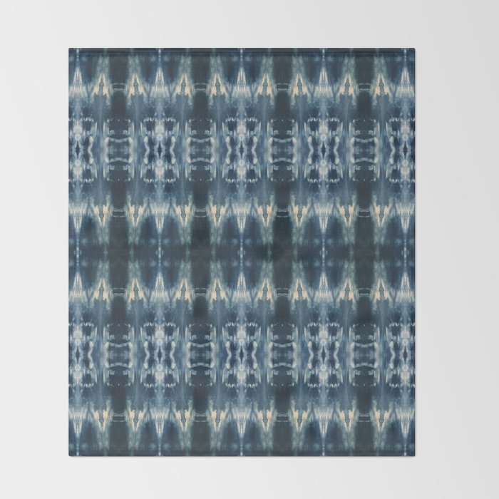 Boho Indigo Vibes Throw Blanket Gallery Image 2