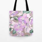 Lovely lilac exotic flowers L Tote Bag Gallery Image 1
