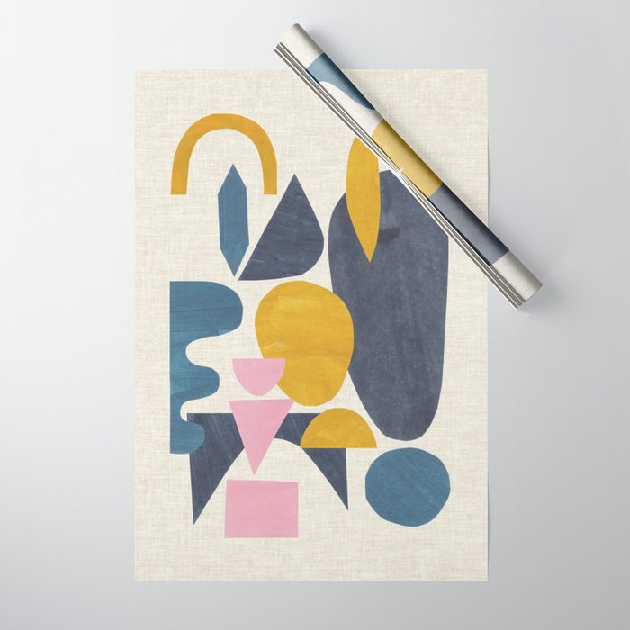 Sunny Blues Wrapping Paper Gallery Image 1