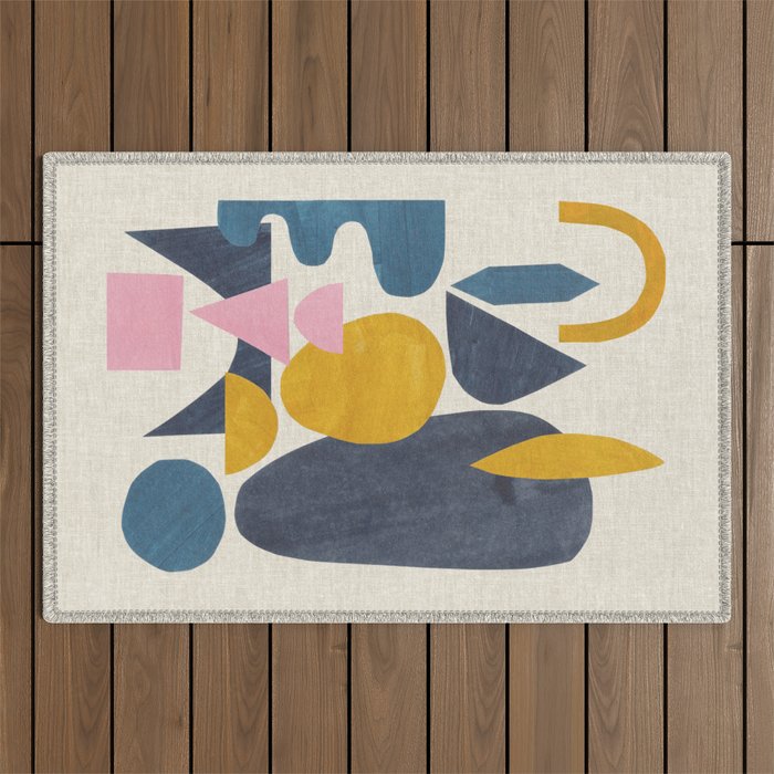 Sunny Blues Outdoor Rug Gallery Image 1