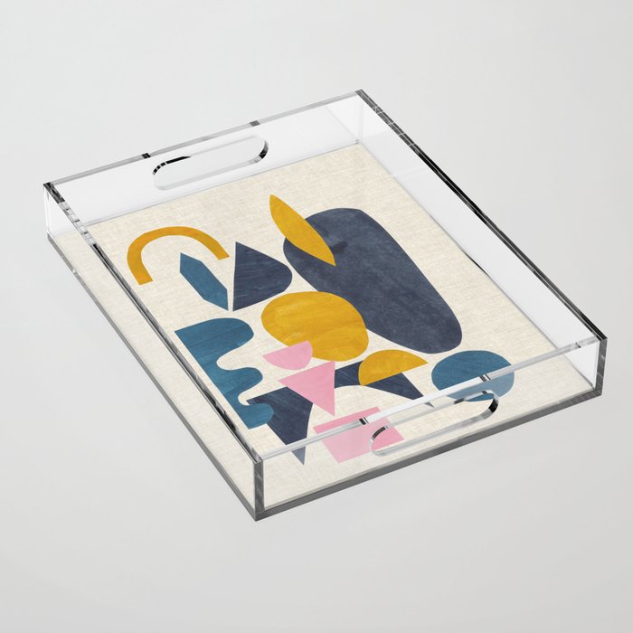 Sunny Blues Acrylic Tray Gallery Image 1