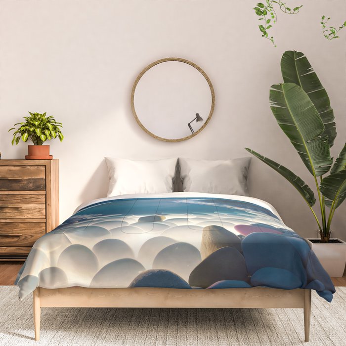 Ocean Moonlight Beach Prints Comforter Gallery Image 3