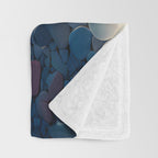 Ocean Moonlight Beach Prints Throw Blanket Gallery Image 3