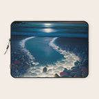 Ocean Moonlight Beach Prints Laptop Sleeve Gallery Image 1
