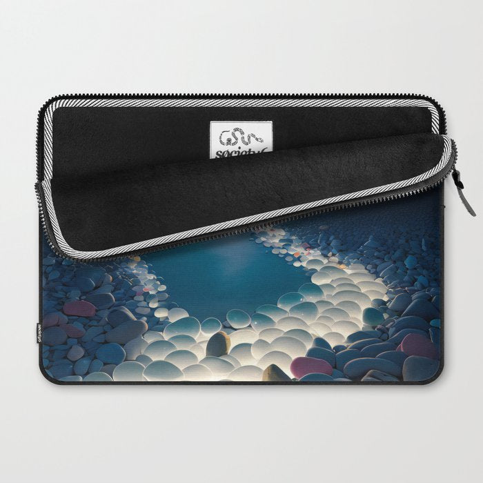 Ocean Moonlight Beach Prints Laptop Sleeve Gallery Image 2
