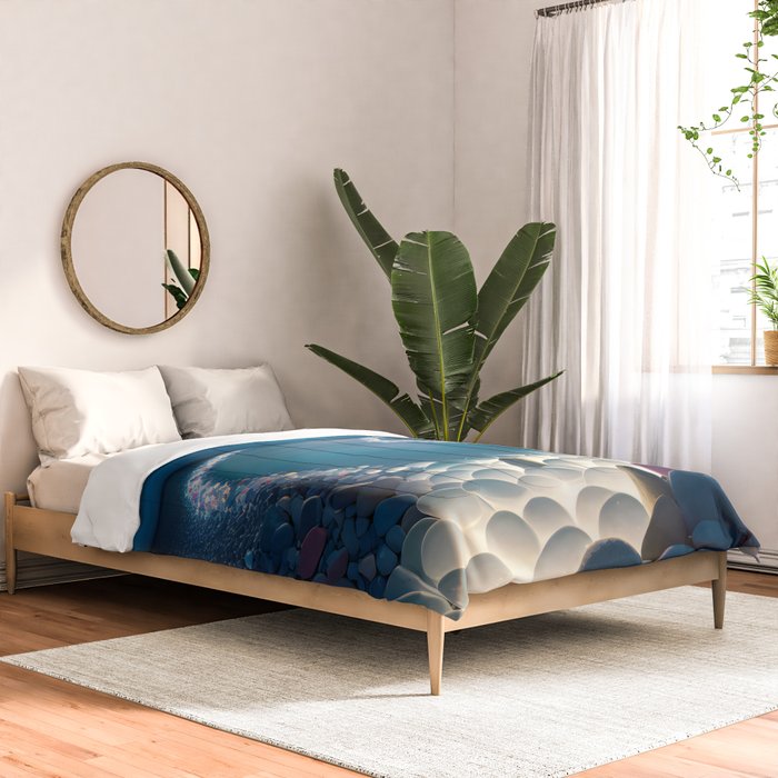 Ocean Moonlight Beach Prints Comforter Gallery Image 2