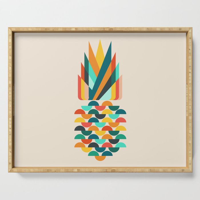 Groovy Pineapple Serving Tray Gallery Image 1