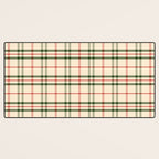 Festive Green & Red Christmas Plaid Desk Mat Gallery Image 3