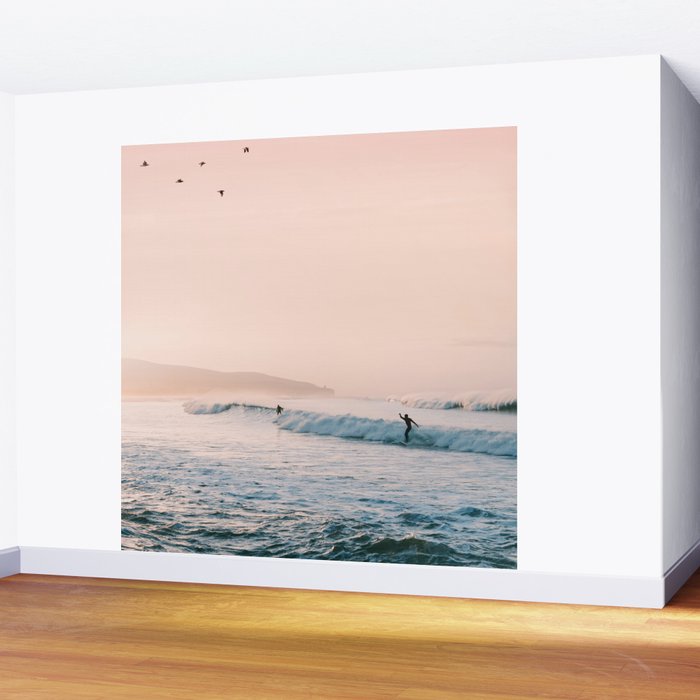 Sunset Surf Wall Mural Gallery Image 2