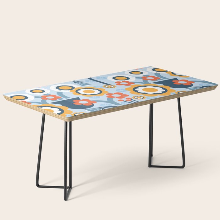 Geometrical flowers composition Coffee Table Gallery Image 1
