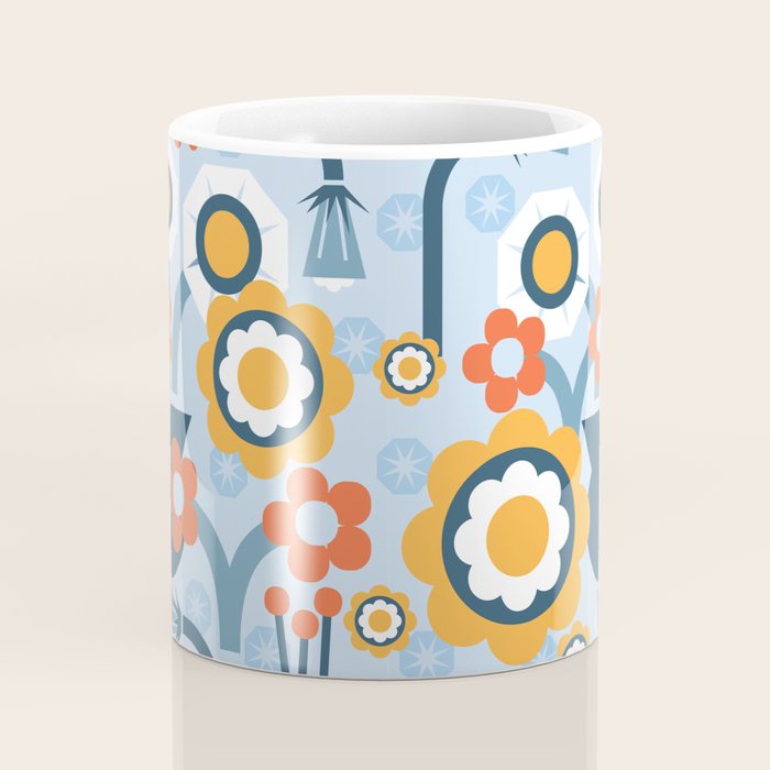 Geometrical flowers composition Coffee Mug Gallery Image 4