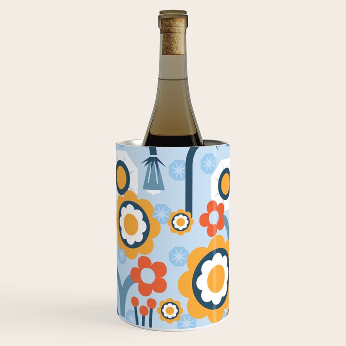 Geometrical flowers composition Wine Chiller Gallery Image 1