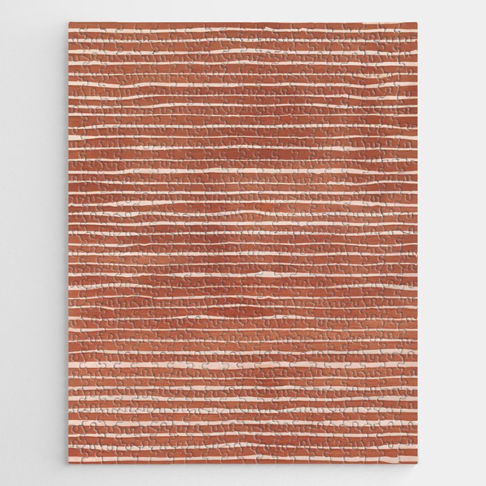 Nomad Terracotta Stripes Jigsaw Puzzle Gallery Image 1