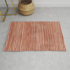 Nomad Terracotta Stripes Rug Gallery Image 1